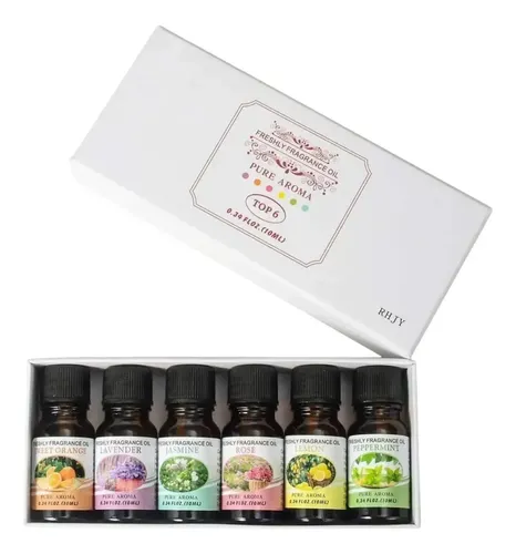 Pack 6 Esencias Para Difusor Humidificador Aceite Esencial