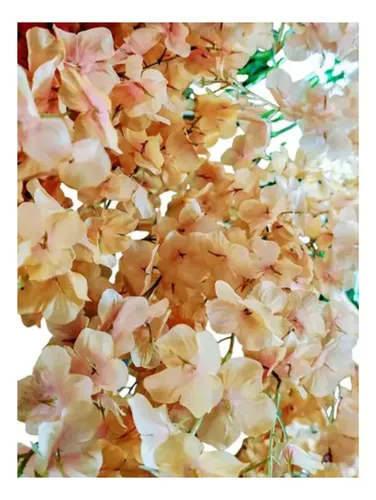 Pack De 12 Flores Artificiales Colgantes Decorativas Durazno