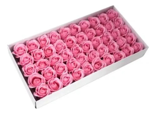 Pack De 50 Rosas De Jabón Perfumadas Decorativas