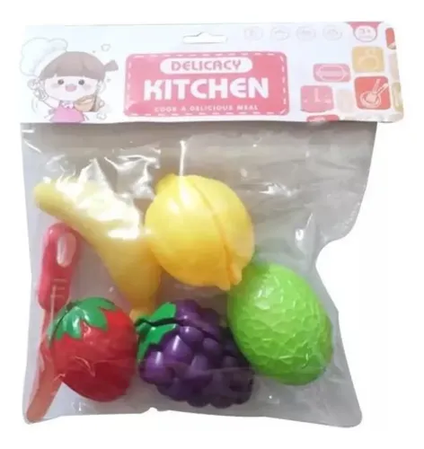 Pack De Juguetes De Frutas Didáctico Armable 6pcs