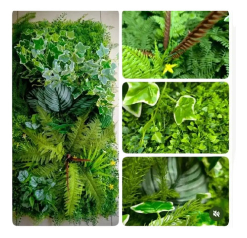 Palmeta Artificial Panel Decorativa 1mx50cm Tupida Verde — foto 2