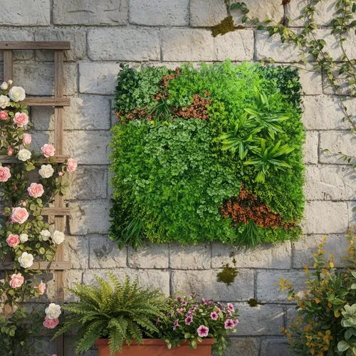 Palmeta Artificial Panel Decorativa 1x1m Fb0203 — foto 2