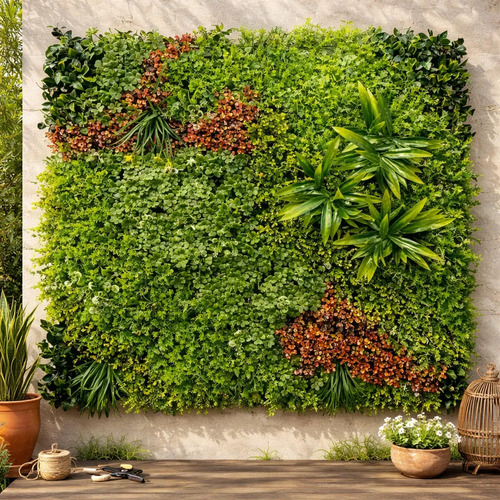 Palmeta Artificial Panel Decorativa 1x1m Fb0203 — foto 3