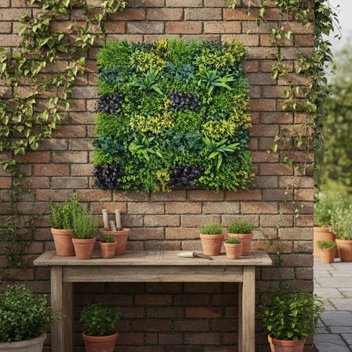 Palmeta Artificial Panel Decorativa 1x1m Fb0205 — foto 3
