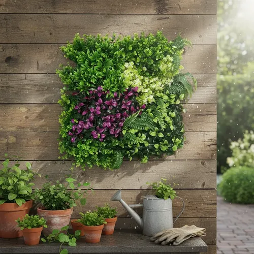 Palmeta Artificial Panel Decorativa 50x50 Fb0210 — foto 2