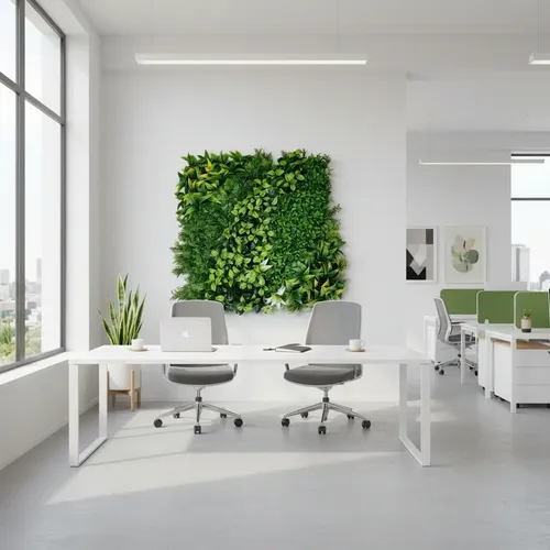 Palmeta Artificial Panel Decorativa 50x50 Verde — foto 3
