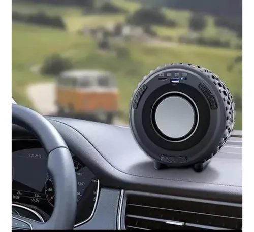 Parlante Bluetooth Rueda De Auto Neumático Portátil   Negro — foto 5