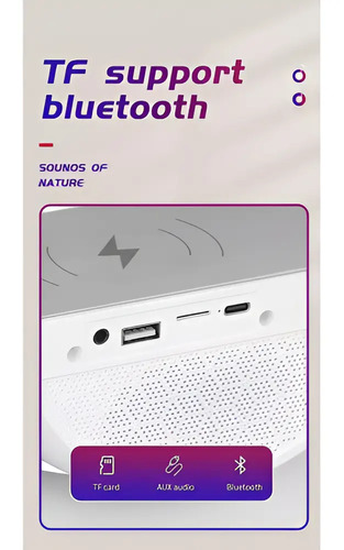 Parlante Genérica Bt-2301 Portátil Con Bluetooth Blanca Blanco — foto 3