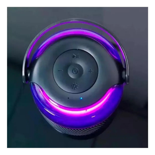 Parlante Y Micrófono Karaoke Voz Rgb Y-1 Bluetooth Rosa — foto 2