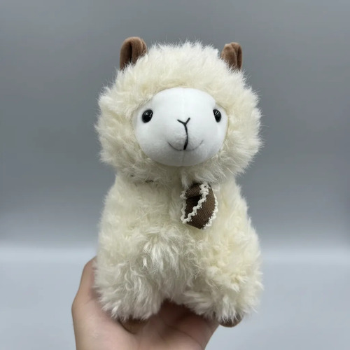 Peluche Alpaca Suave Y Tierno Para Regalo Kawaii New Hermoso Blanco