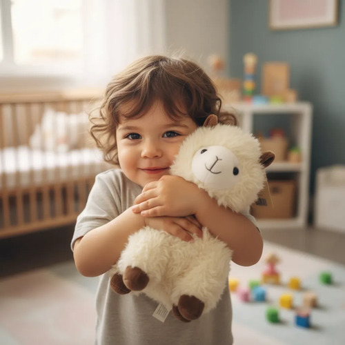 Peluche Alpaca Suave Y Tierno Para Regalo Kawaii New Hermoso Blanco — foto 2