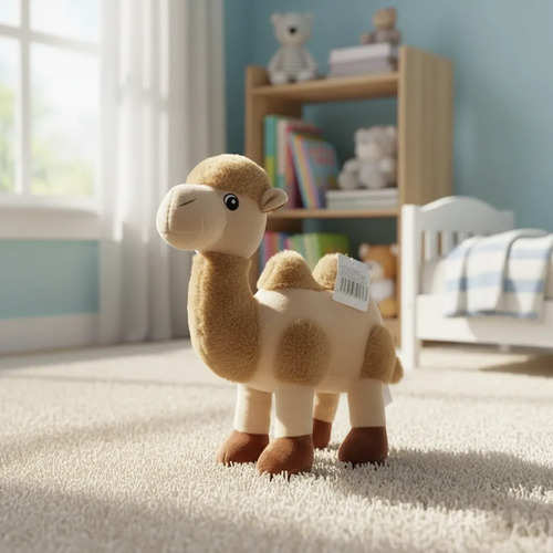 Peluche Camello De Felpa Suave Para Niños Niñas Kawaii Lindo Marrón Claro — foto 2