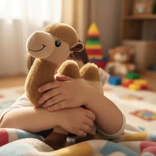 Peluche Camello De Felpa Suave Para Niños Niñas Kawaii Lindo Marrón Claro — foto 3
