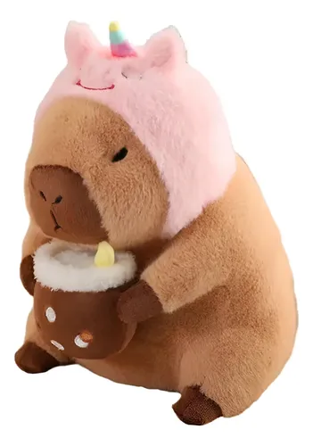 Peluche Capibara 30 Cm Kawaii Unicornio
