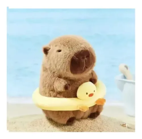 Peluche Capibara Con Flotador 30 Cm Animales Kawaii Capibara — foto 2