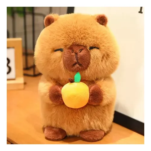 Peluche Capibara Con Fruta 25 Cm Animales Kawaii Capibara — foto 2