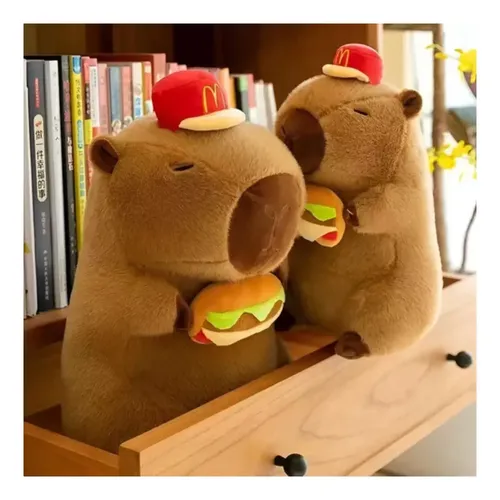 Peluche Capibara Con Gorro De Mcdonalds 30cm Kawaii Capibara — foto 2