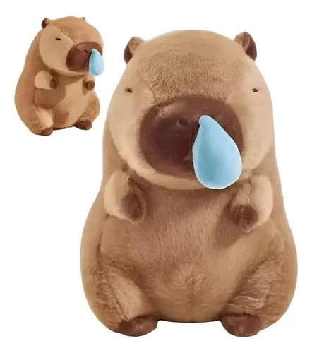 Peluche Capibara Con Moco 40 Cm Animales Kawaii Capibara