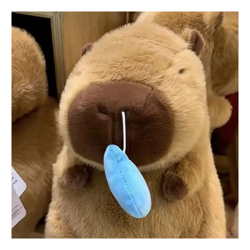 Peluche Capibara Con Moco 40 Cm Animales Kawaii Capibara — foto 3