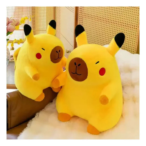 Peluche Capibara Pikachuu Kawaii 40cm Amarillo — foto 3