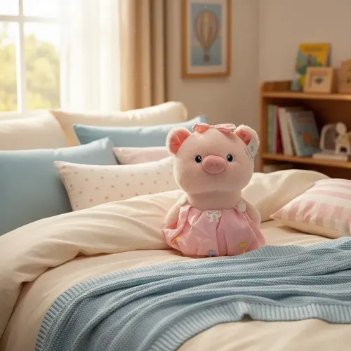 Peluche Chanchita Cerdita Con Vestido Y Lazo Kawaii Varios — foto 3