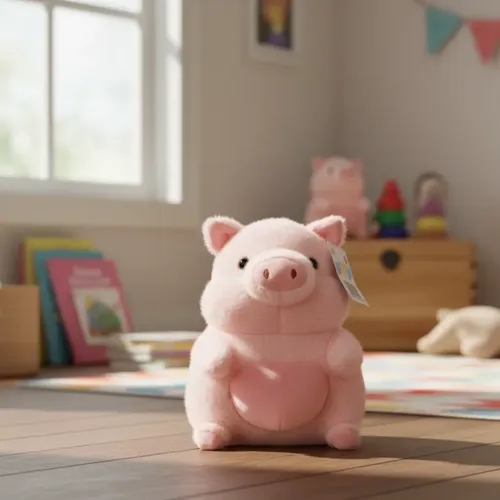 Peluche Chanchito Cerdo Rosa Suave De Felpa Animales Kawaii Rosa — foto 3