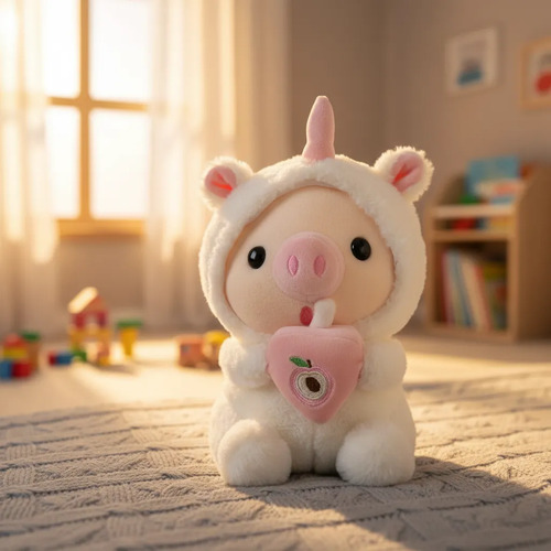 Peluche Chanchito Con Disfraz De Unicornio Kawaii Tierno Varios