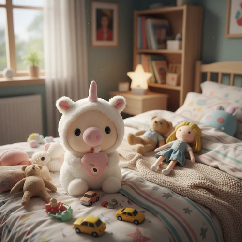 Peluche Chanchito Con Disfraz De Unicornio Kawaii Tierno Varios — foto 4