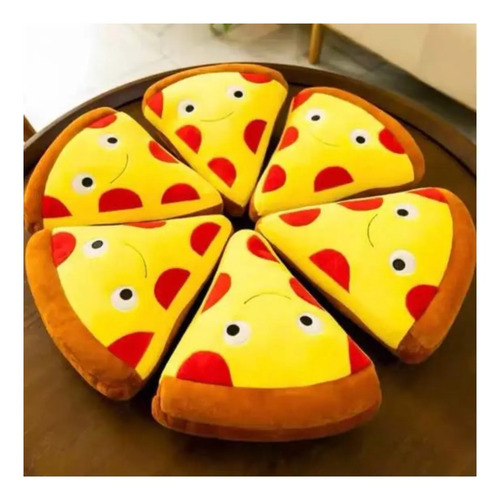 Peluche Cojin De Felpa Suave Pizza Kawaii 30cm Pizza — foto 4