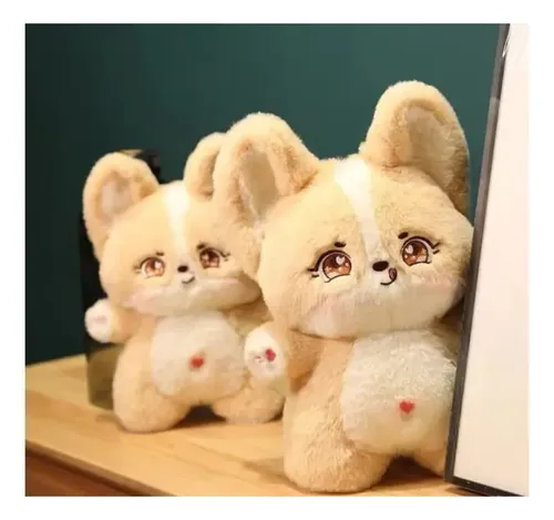 Peluche De Animales 45 Cm Peludo Kawaii Beige — foto 3
