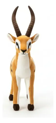 Peluche De Antílope 30 Cm Animales Kawaii Marrón — foto 2