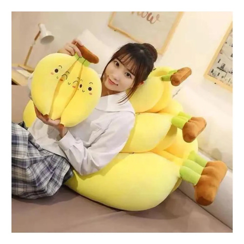 Peluche De Banana 25 Cm Almohada Felpa Kawaii Amarillo — foto 3