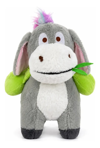 Peluche De Burro Pelo Pintado 30 Cm Animales Kawaii Gris — foto 2