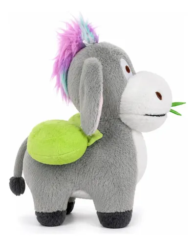 Peluche De Burro Pelo Pintado 30 Cm Animales Kawaii Gris — foto 3