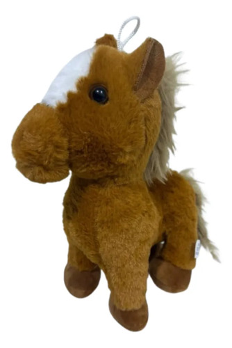 Peluche De Caballito 28 Cm Animales Kawaii Marrón