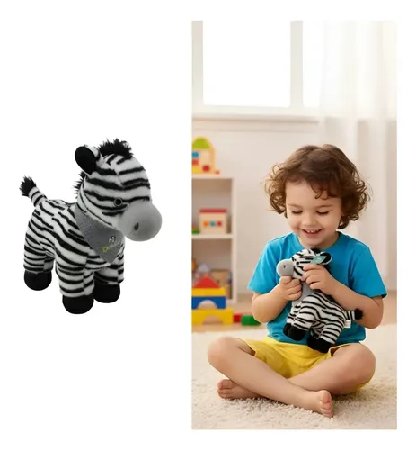 Peluche De Cebra Bebe 30 Cm Animales Kawaii Cebra — foto 2