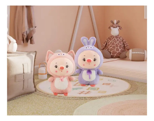 Peluche De Chanchito Disfrazado 50 Cm Animales Kawaii — foto 7