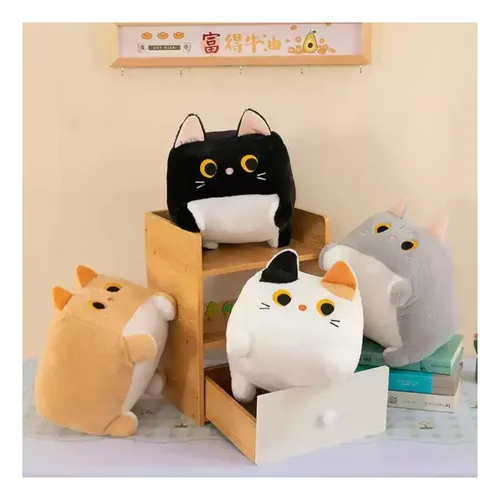 Peluche De Cojín De Gato 30 Cm Animales Kawaii Varios — foto 5