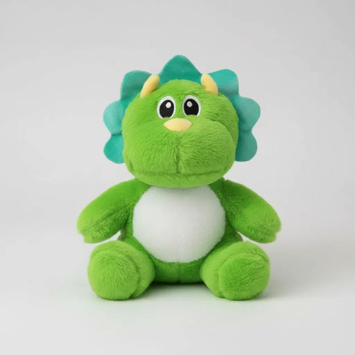 Peluche De Dinosaurio Dino Verde 20 Cm Animales Kawaii Verde