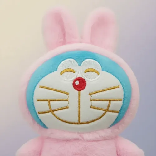 Peluche De Doraemon Disfrazado De Conejo 20cm Kawaii Varios — foto 2