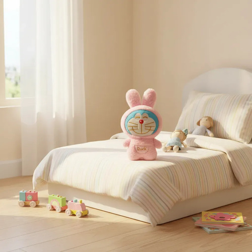 Peluche De Doraemon Disfrazado De Conejo 20cm Kawaii Varios — foto 3
