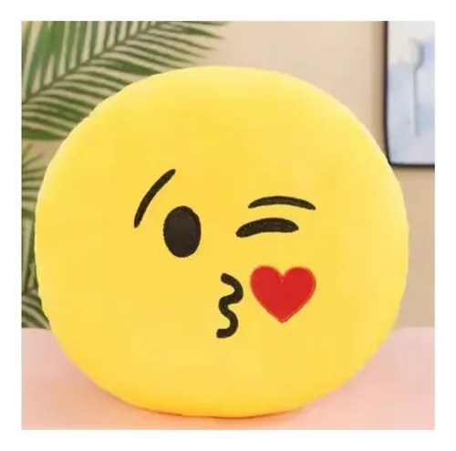 Peluche De Emoji 35 Cm Cojín De Emoticón Felpa Kawaii Varios — foto 2