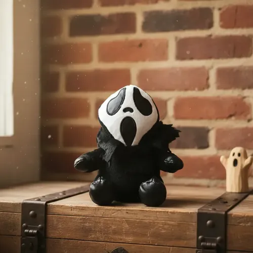 Peluche De Fantasma Ghostface 20 Cm  Kawaii Negro — foto 3