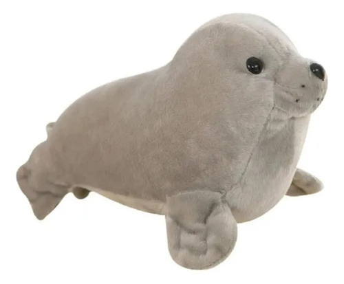 Peluche De Foca 18 Cm Animales Kawaii Gris