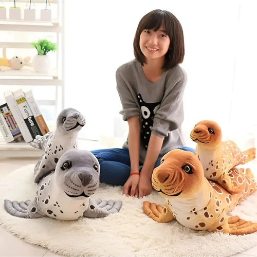 Peluche De Foca 35 Cm Animales Kawaii Varios — foto 3