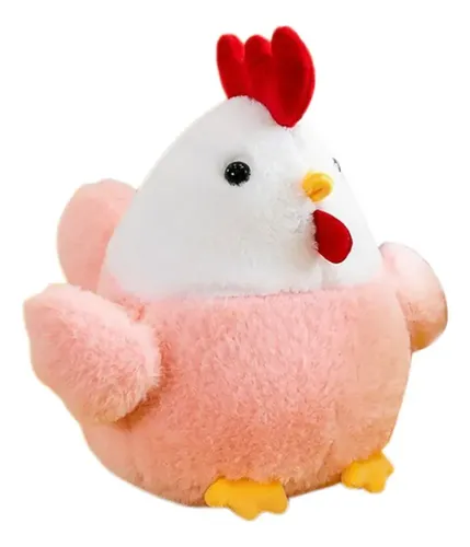 Peluche De Gallina 20 Cm Animales Kawaii Rosa
