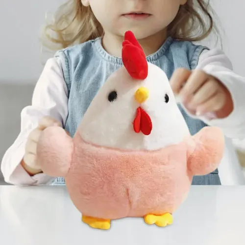 Peluche De Gallina 20 Cm Animales Kawaii Rosa — foto 3