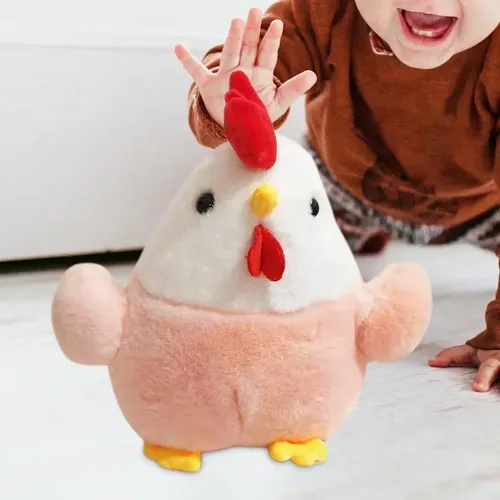 Peluche De Gallina 20 Cm Animales Kawaii Rosa — foto 4