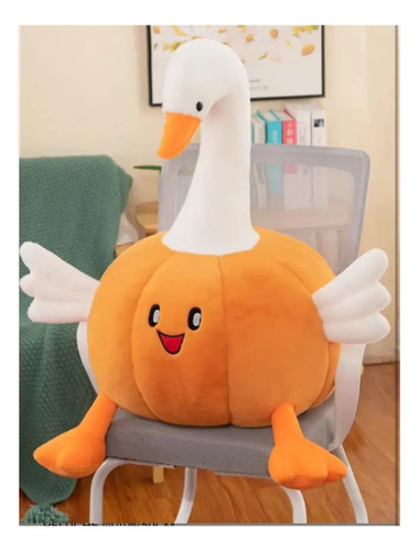 Peluche De Ganso Disfrazado De Calabaza 50cm Animales Kawaii Ganso — foto 2