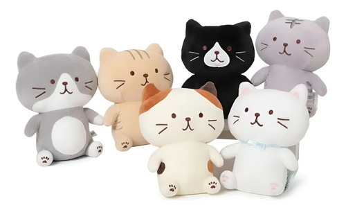 Peluche De Gatito 20 Cm Animales Kawaii Varios